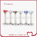 Stainless steel lip ring body jewelry